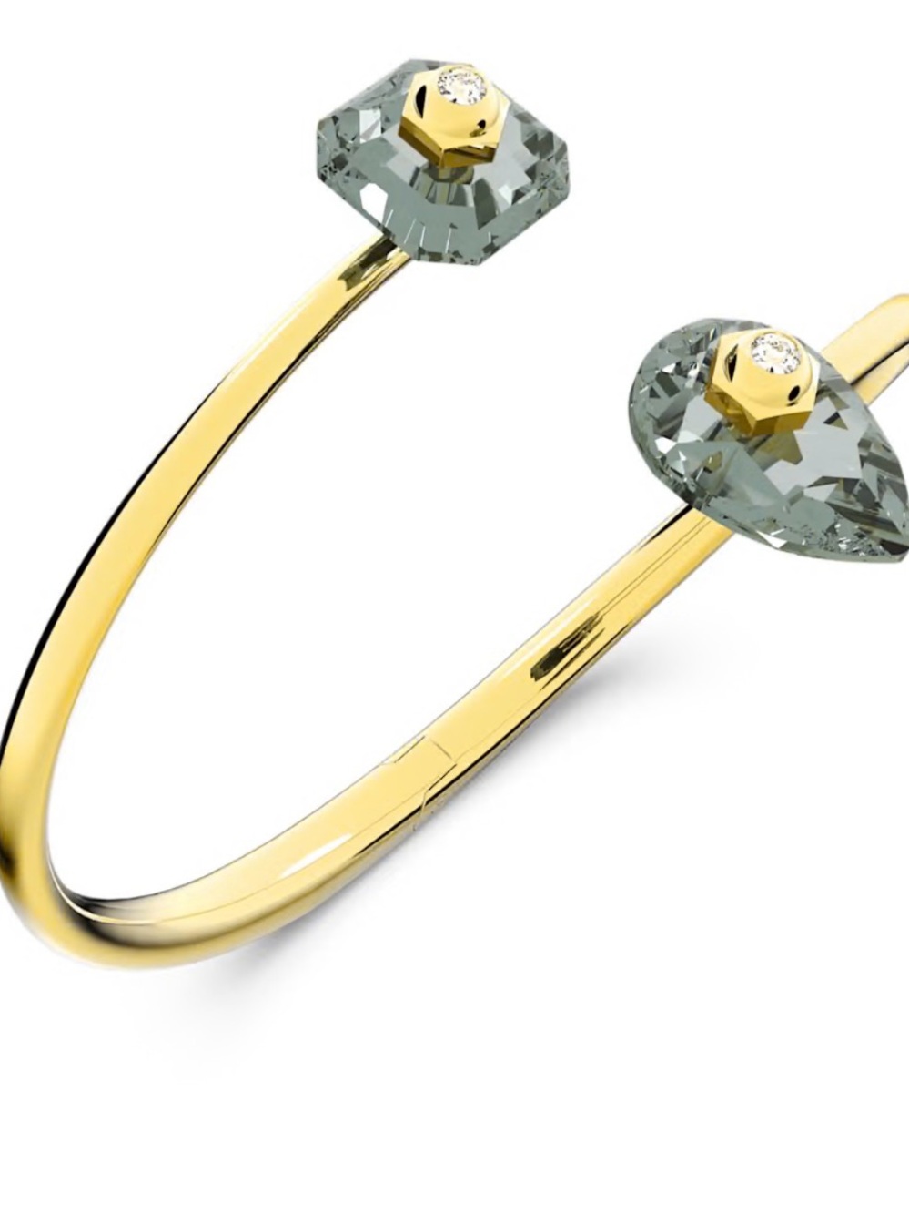 SWAROVSKI Numina bangle
Mixed cuts, Gray, Gold-tone plated